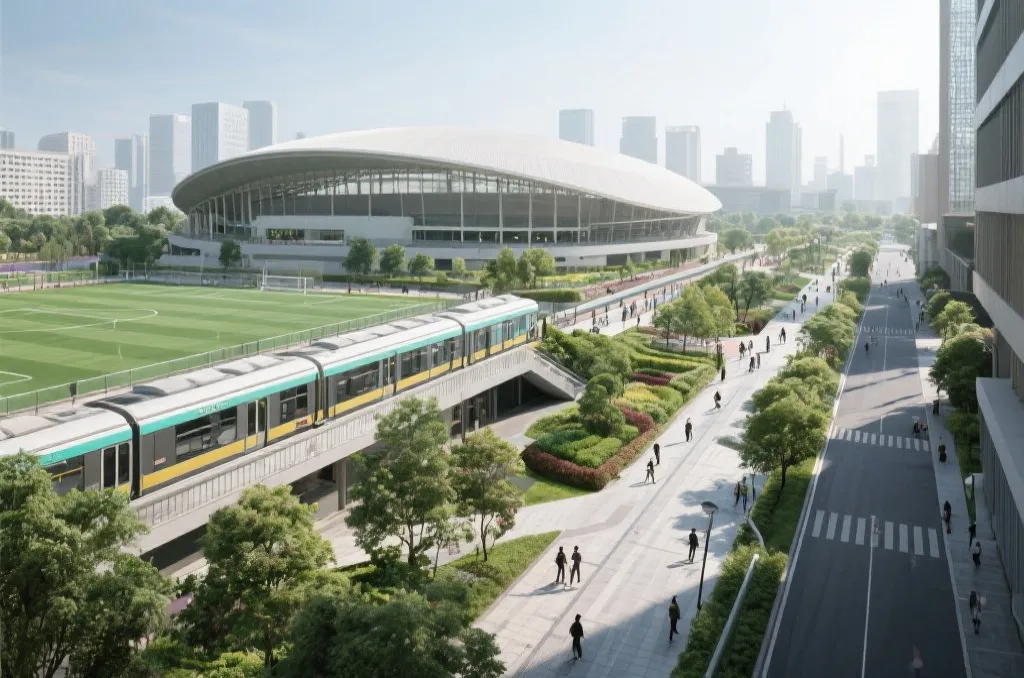 可持续体育场馆与城市公共交通融合